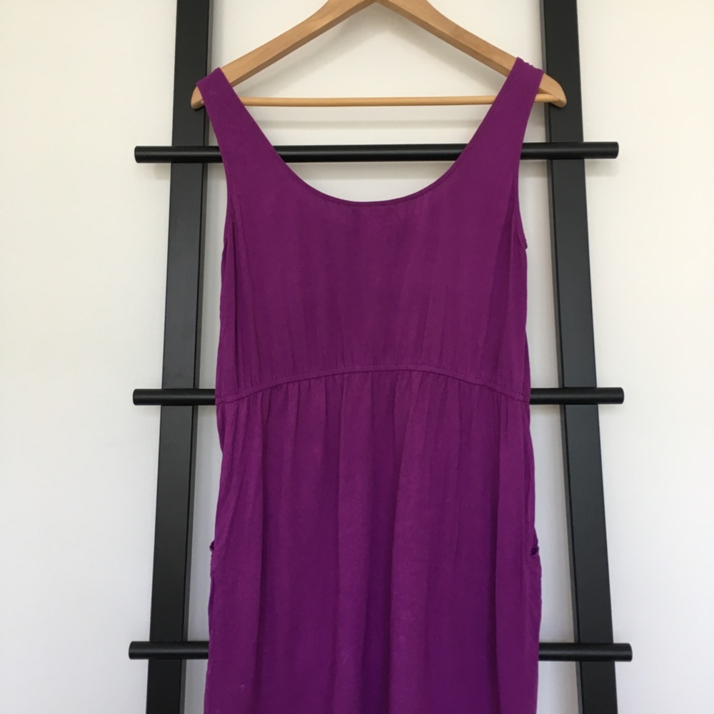 📦Cotton On Magenta Empire Waist Mini Tank Dress - Picture 2 of 3